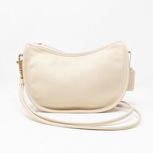 Vintage Coach Bone Leather Swinger Bag 4080 Crossbody Shoulder Bag 90s Archival